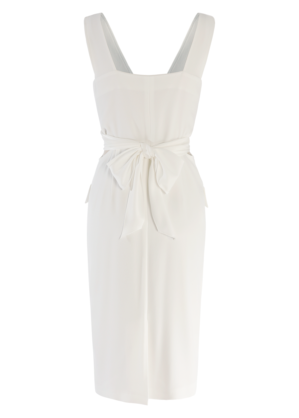 SALAZIA White Triacetate Short-Sleeve Dresses