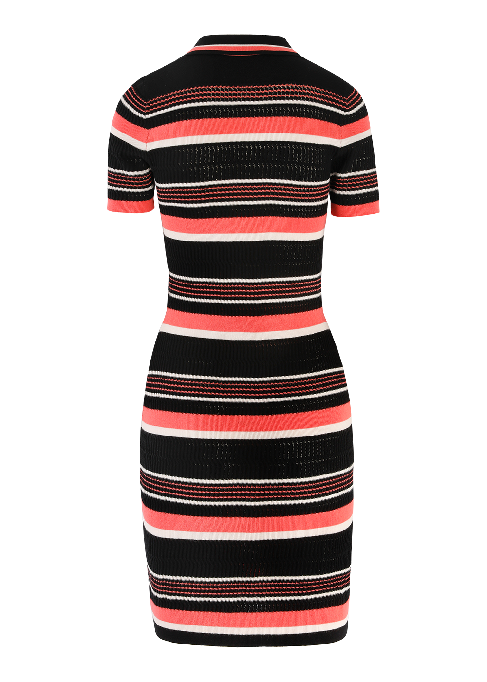 SALAZIA Crimson Stripe Noir Dresses