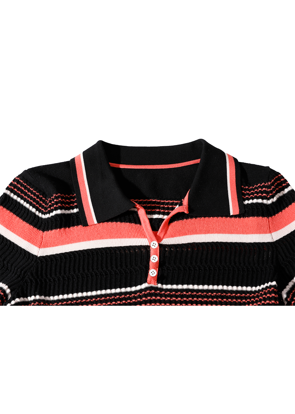 SALAZIA Crimson Stripe Noir Dresses