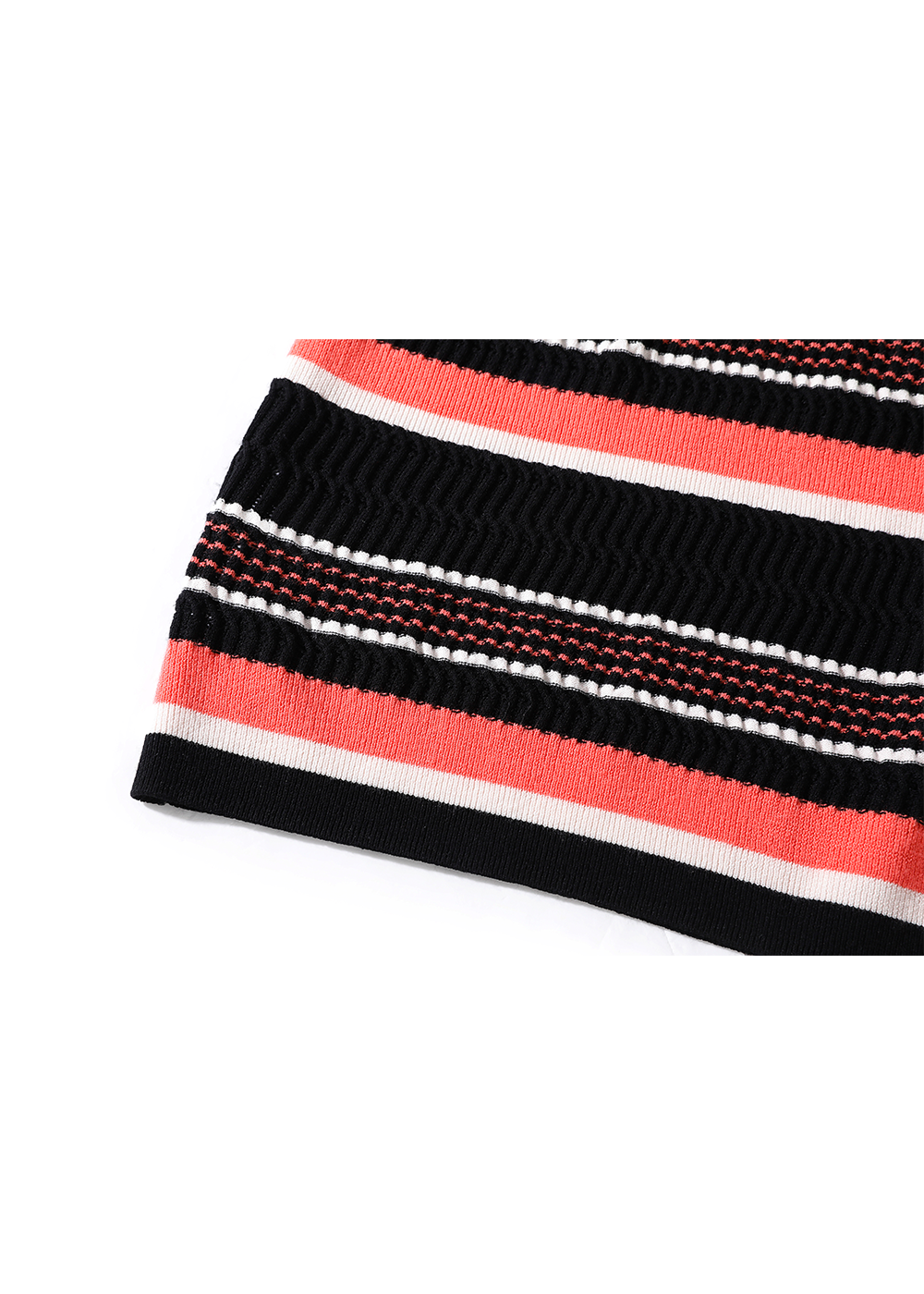SALAZIA Crimson Stripe Noir Dresses