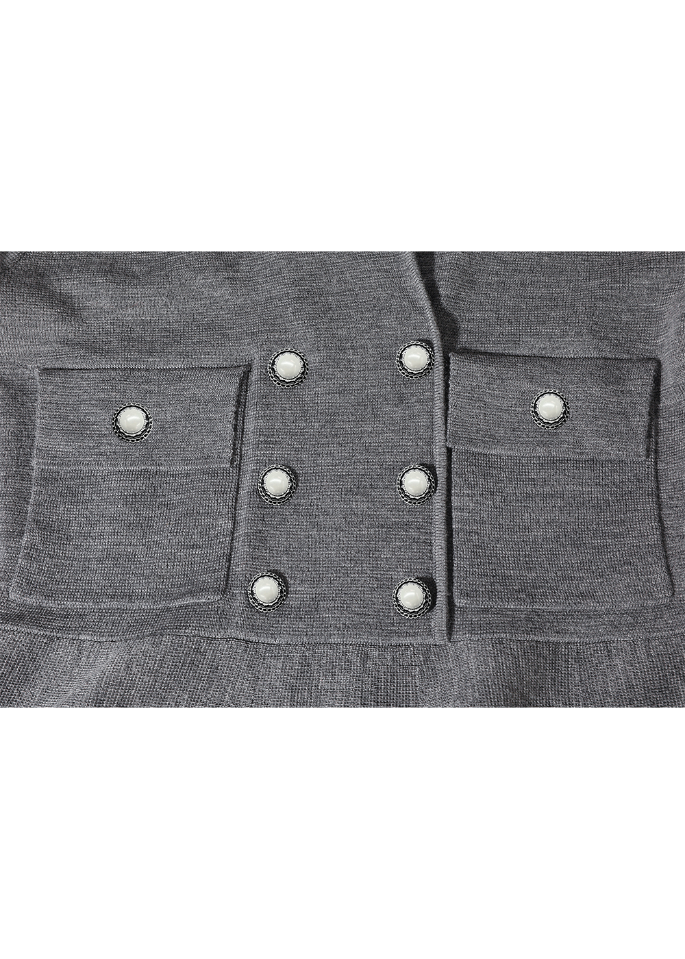 SALAZIA Smoke Gray Wool Knit Dresses