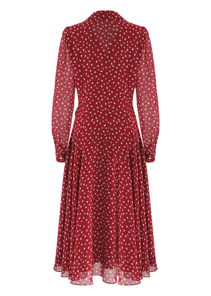 SALAZIA Red Polka Dot Dresses