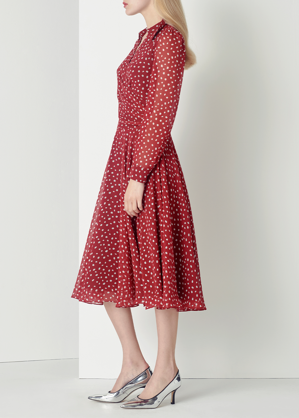 SALAZIA Red Polka Dot Dresses