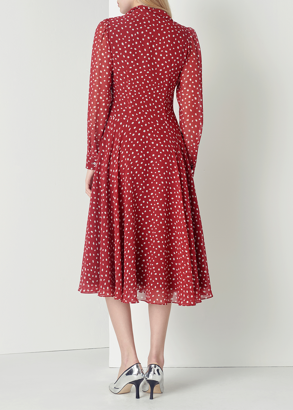 SALAZIA Red Polka Dot Dresses