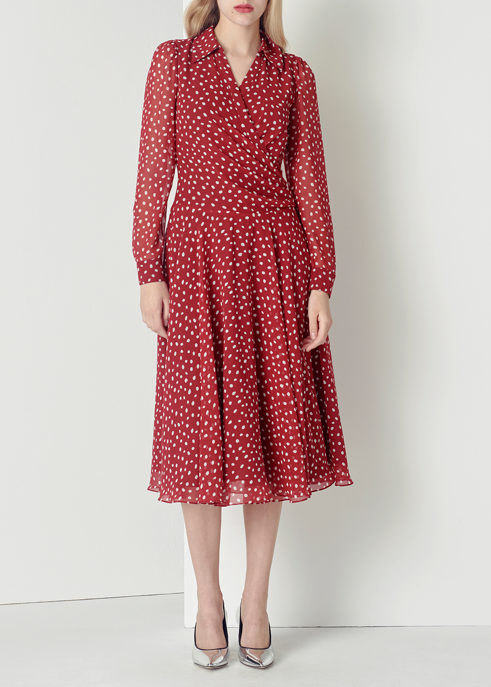 SALAZIA Red Polka Dot Dresses
