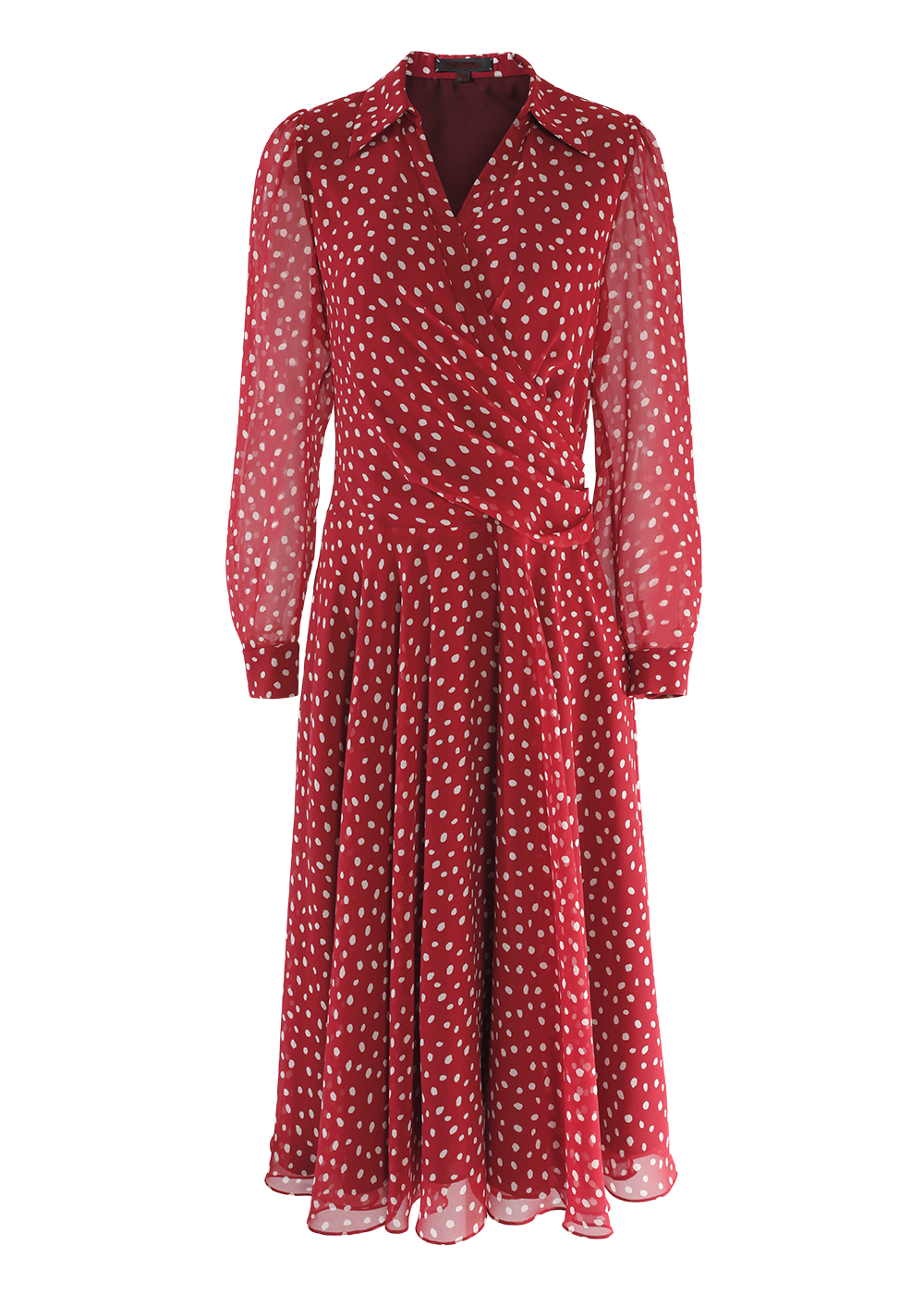 SALAZIA Red Polka Dot Dresses