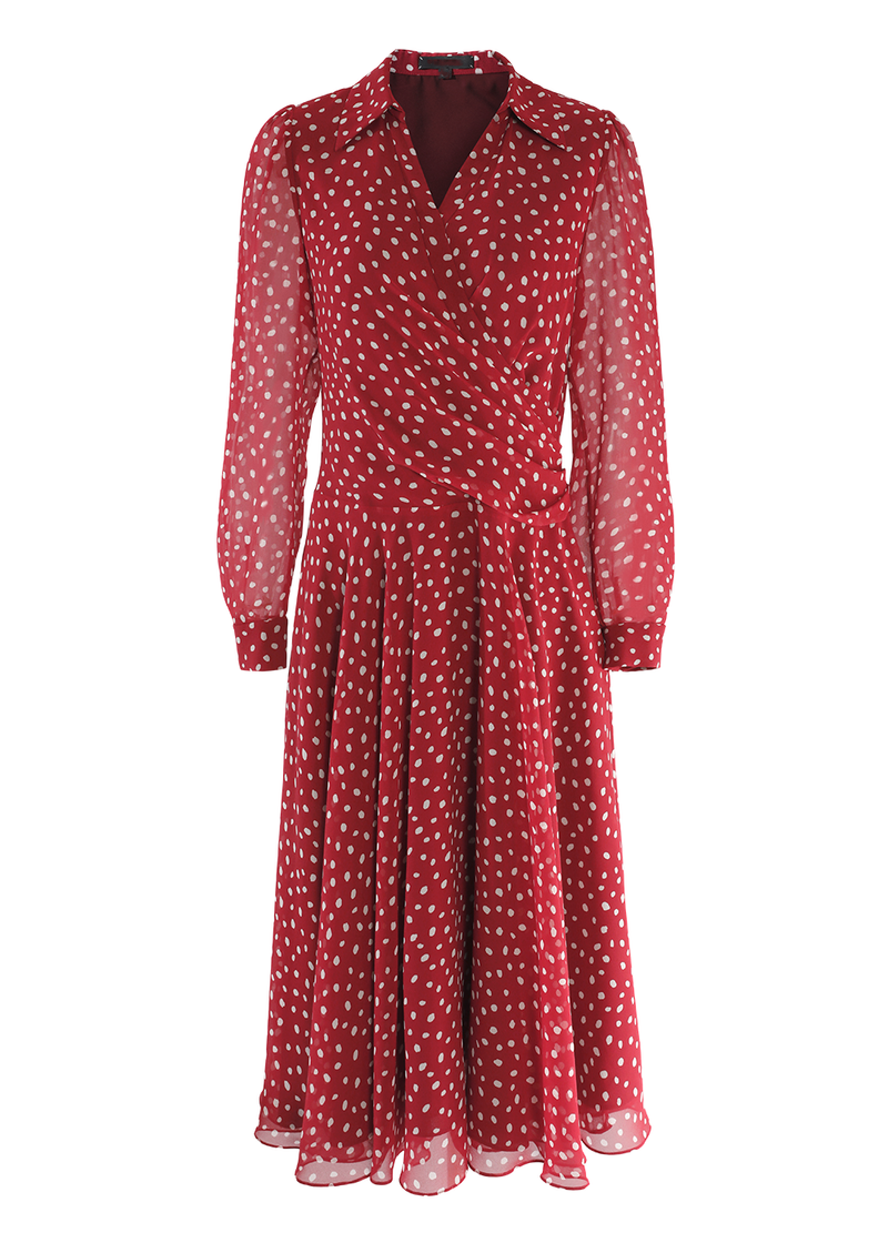 SALAZIA Red Polka Dot Dresses