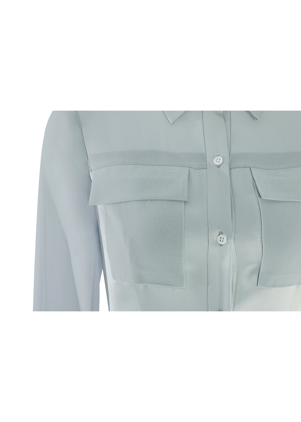 SALAZIA Misty Blue Acrylic-Blend Dresses
