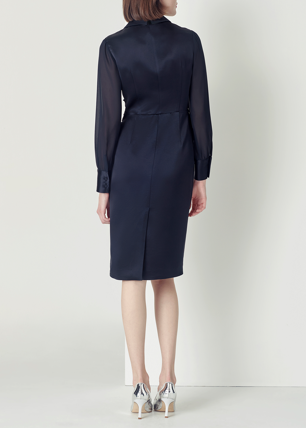 SALAZIA Deep Blue Acrylic Blend Dresses
