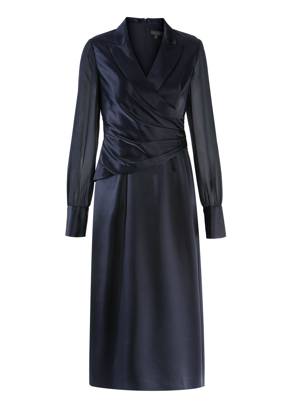 SALAZIA Deep Blue Acrylic Blend Dresses