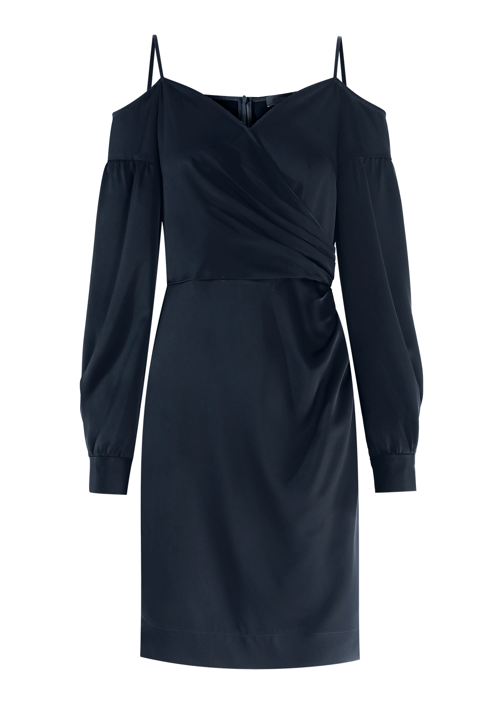 SALAZIA Deep Blue Acrylic Blend Mini Dresses