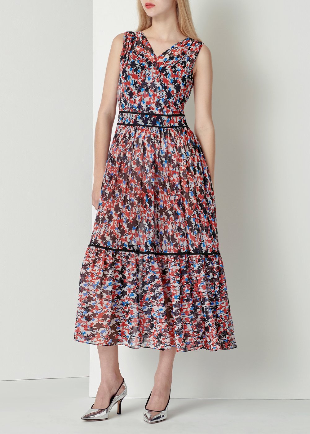 SALAZIA Multi-Color Falling Leaves Dresses