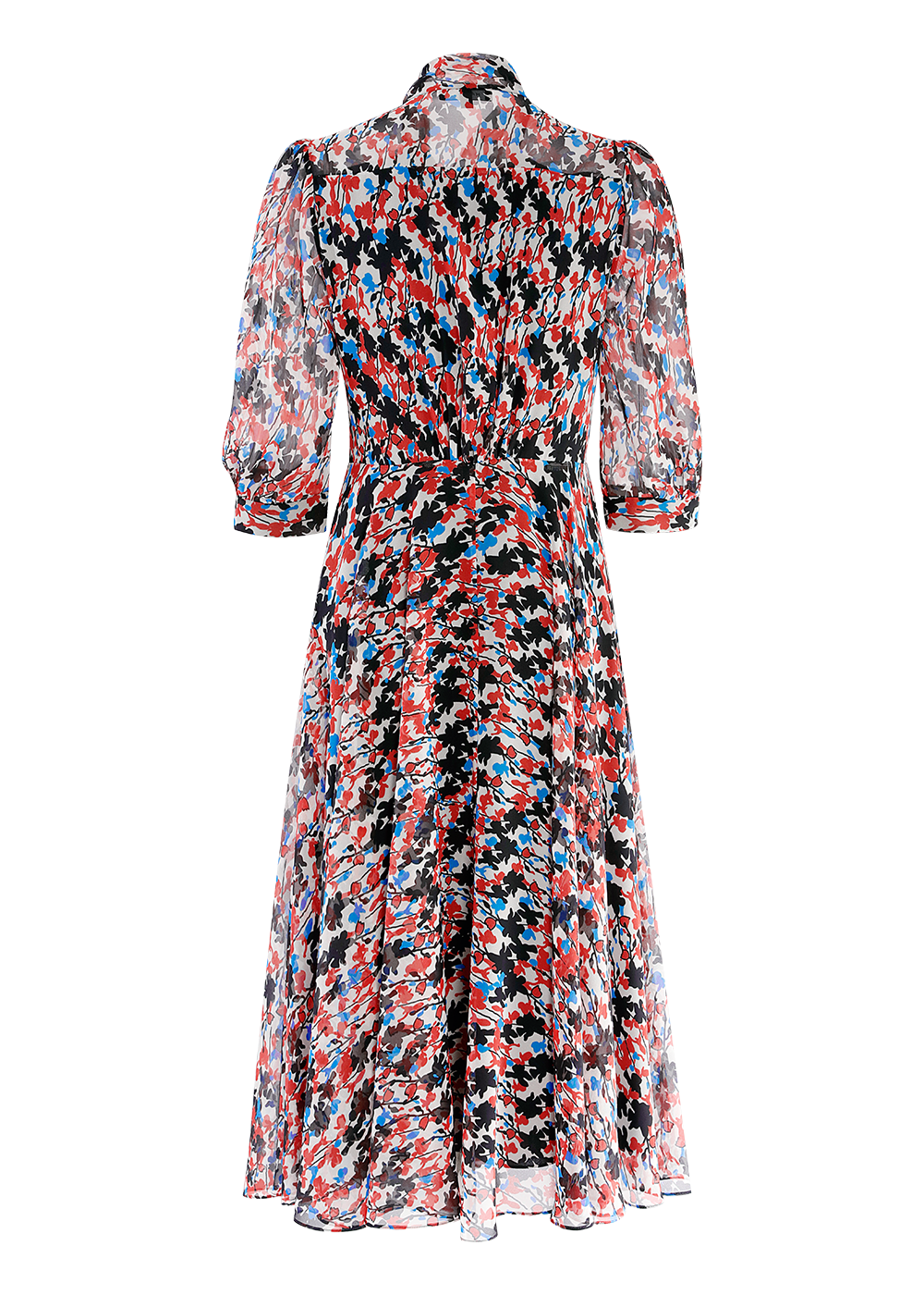 SALAZIA Autumn Leaf Silhouette Long Dresses