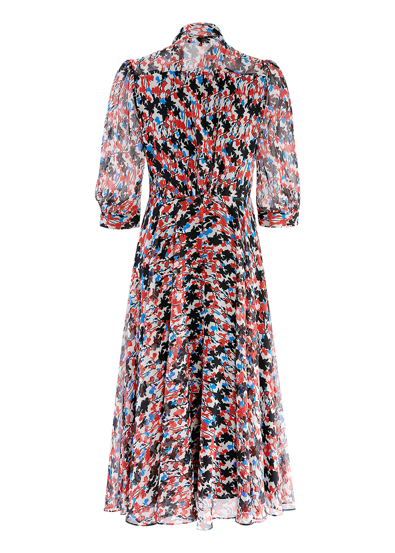 SALAZIA Autumn Leaf Silhouette Long Dresses