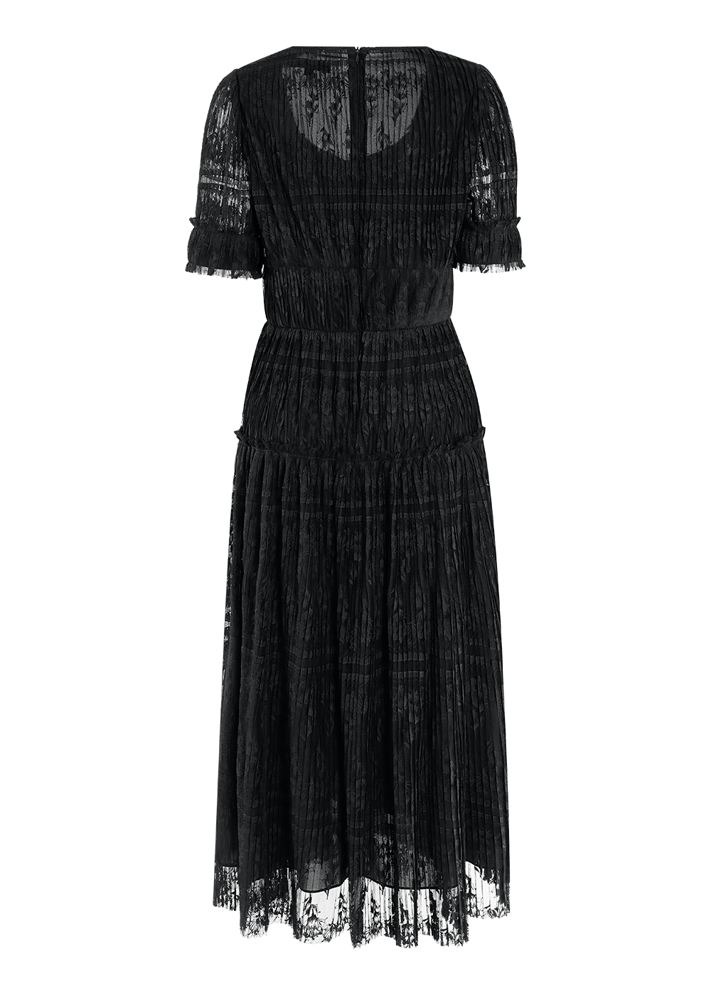 SALAZIA Black Short-Sleeve Dresses