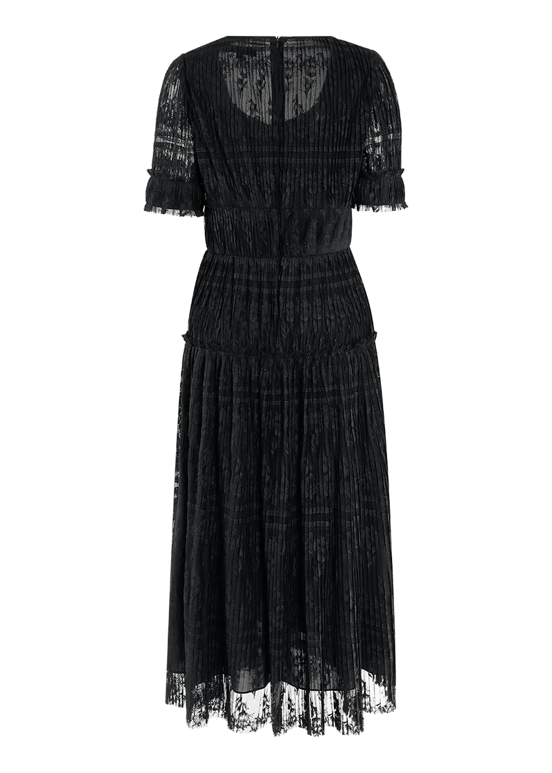SALAZIA Black Short-Sleeve Dresses