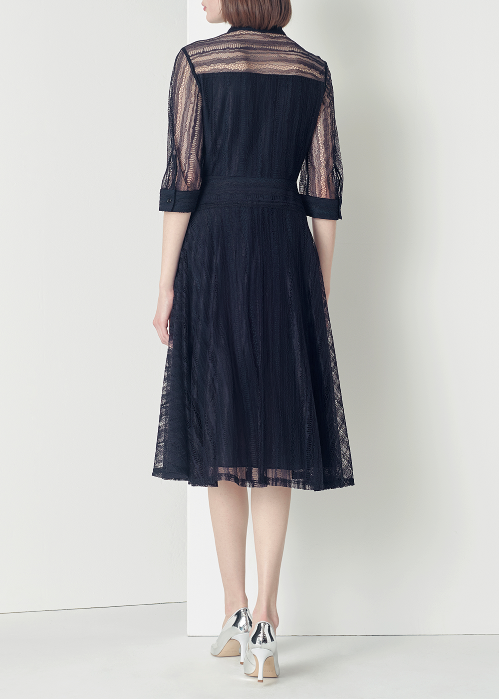 SALAZIA Deep Blue Nylon Blend Dresses