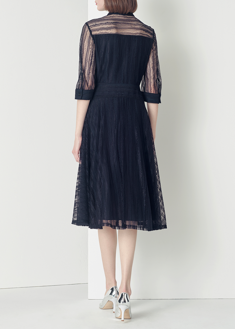 SALAZIA Deep Blue Nylon Blend Dresses