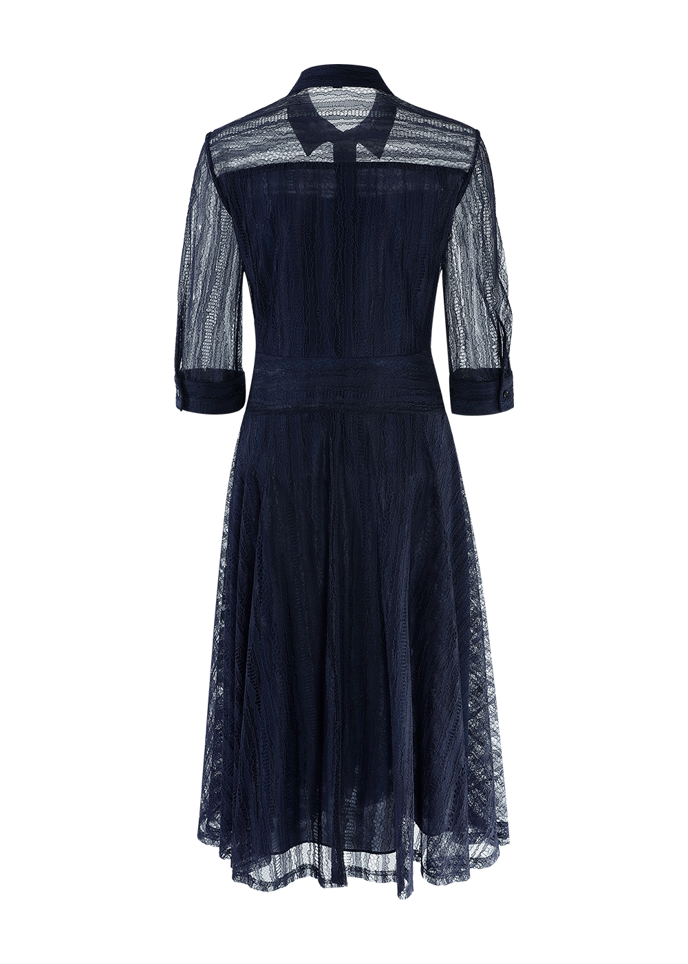 SALAZIA Deep Blue Nylon Blend Dresses