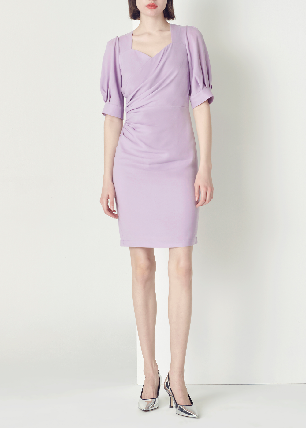 SALAZIA Taro Purple Acrylic Blend Dresses