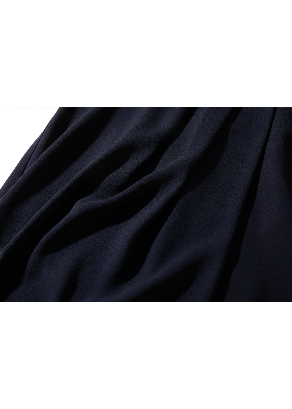 SALAZIA Deep Blue Acrylic-Blend Short-Sleeve Dresses