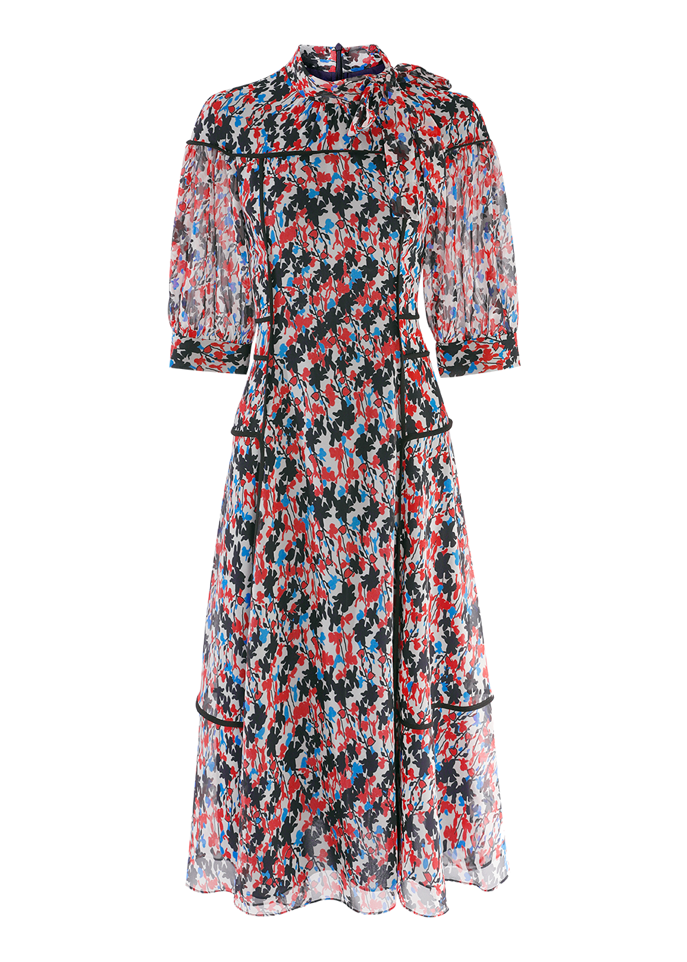 SALAZIA Multi-Color Leaf Silhouette Dresses