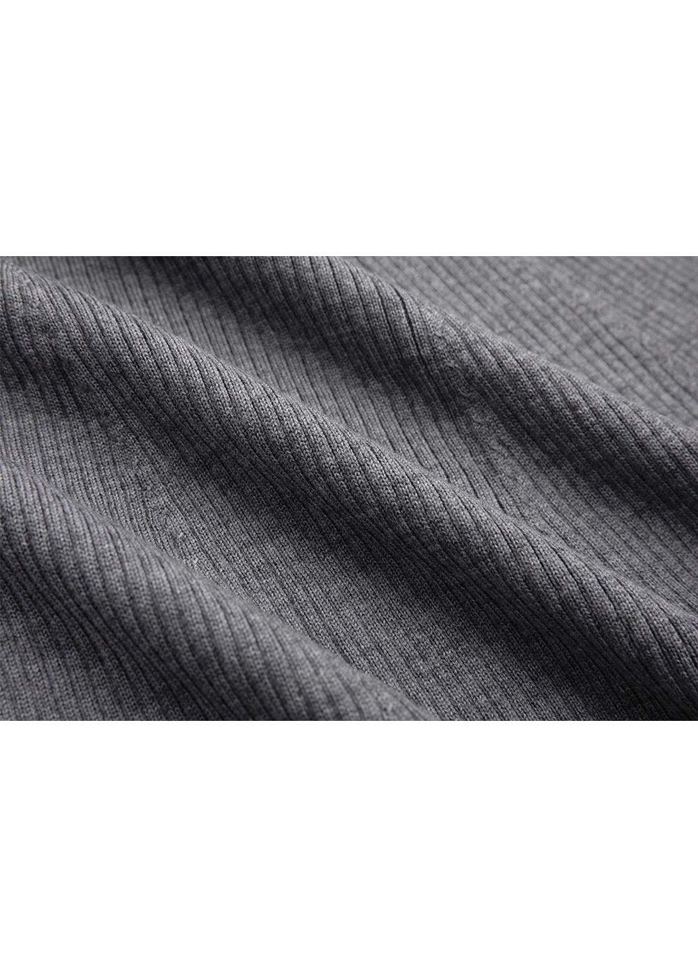SALAZIA Gray Wool Knit Long-Sleeve Dresses