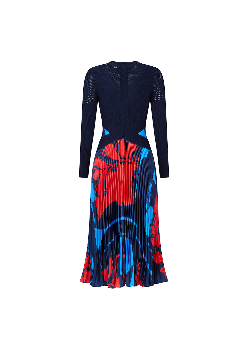 SALAZIA Deep Sea Red Floral Dresses