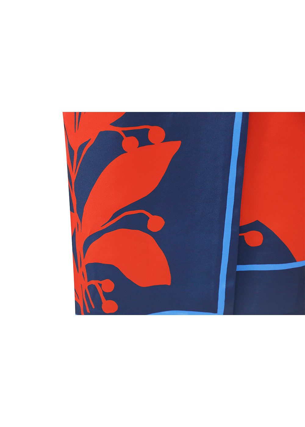 SALAZIA Deep Sea Red Flower Wool-Blend Dresses