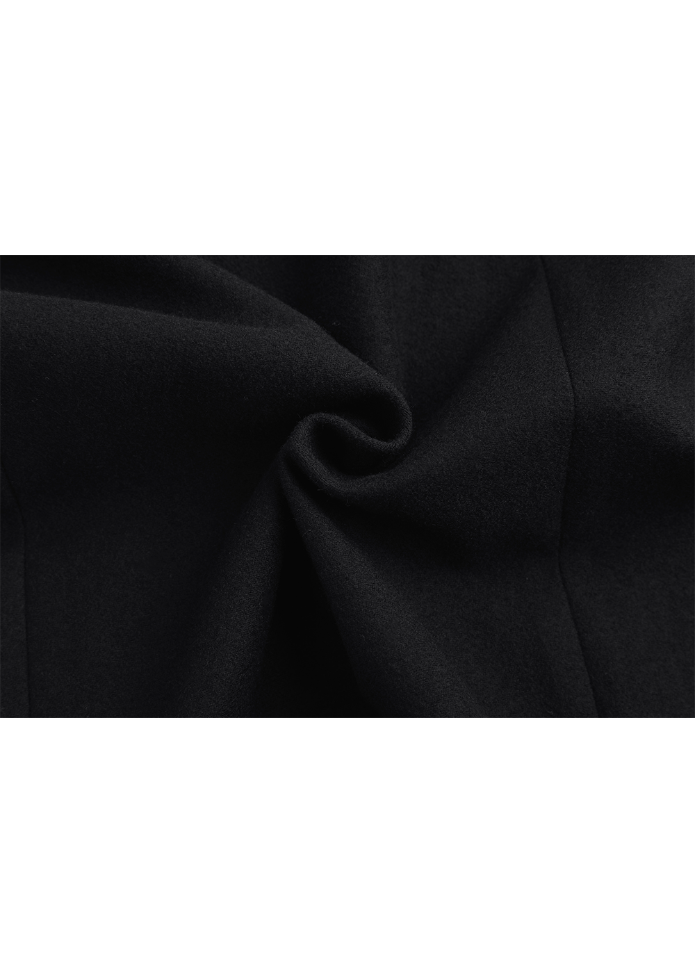 SALAZIA Black Wool Fit-and-Flare Dresses