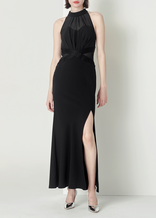 SALAZIA Black Triacetate Blend Dresses