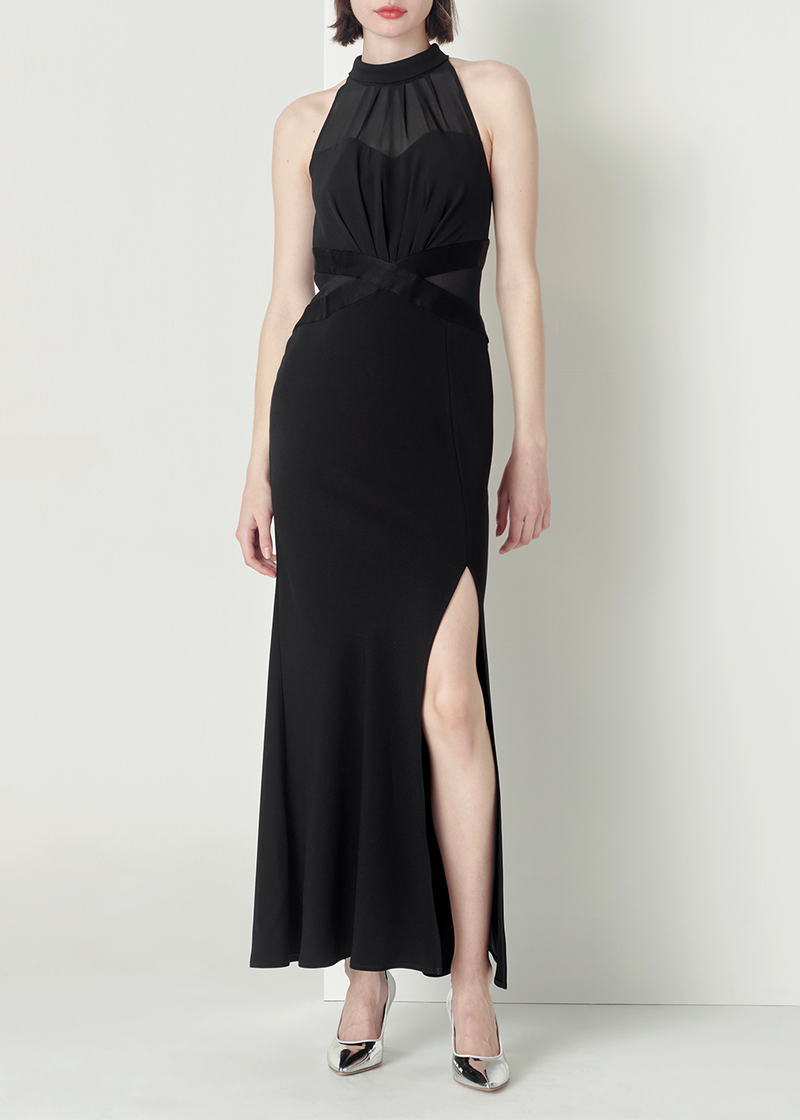 SALAZIA Black Triacetate Blend Dresses