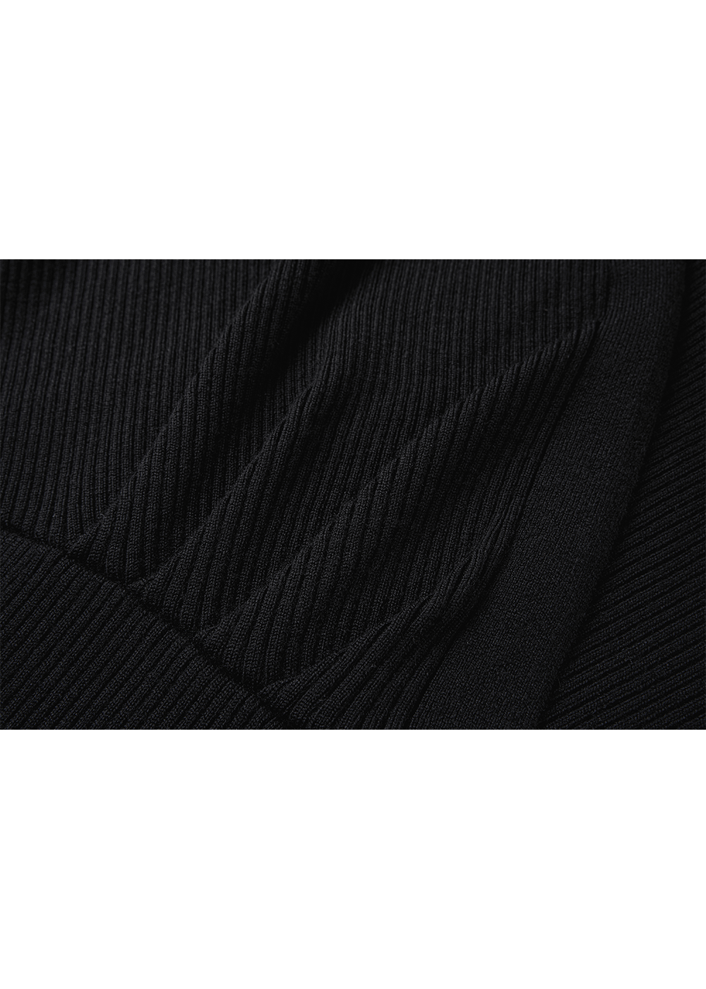SALAZIA Black Wool Blend Knit Dresses