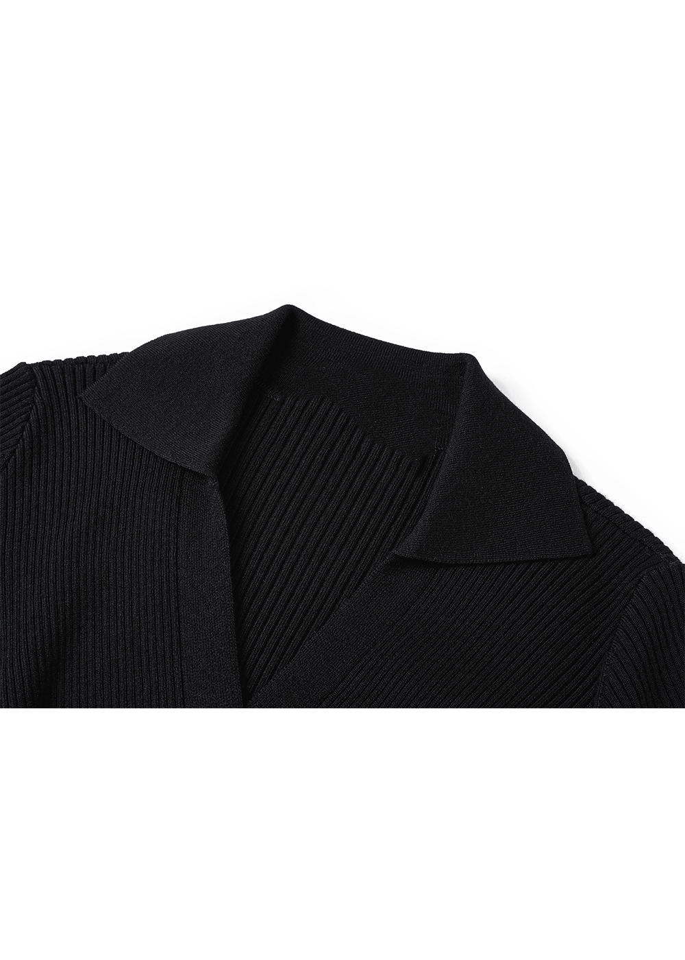 SALAZIA Black Wool Blend Knit Dresses