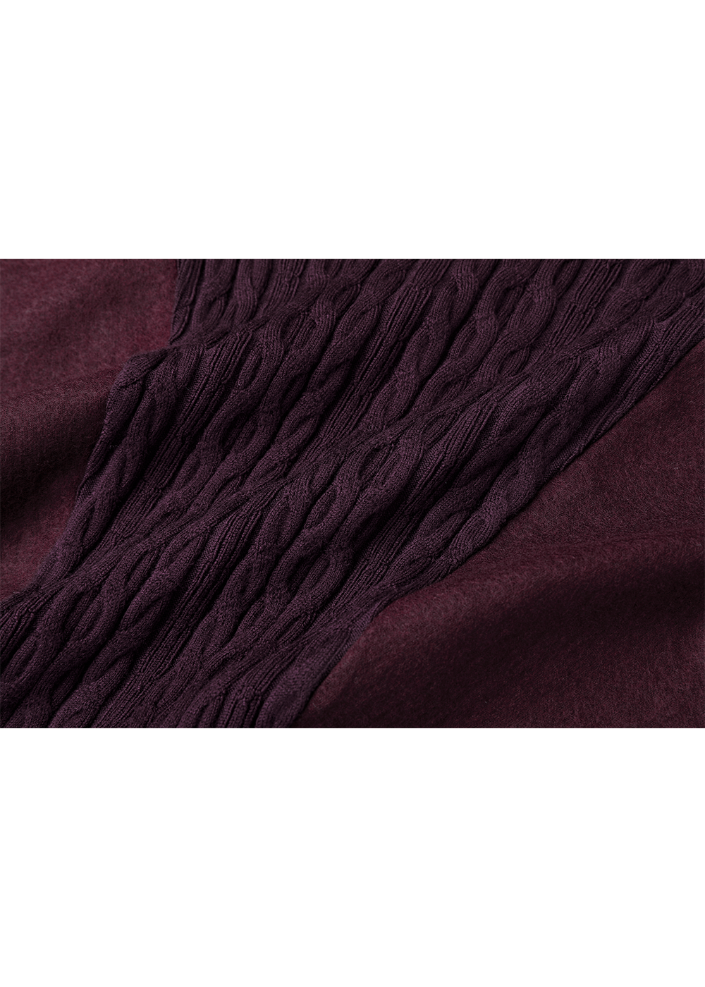 SALAZIA Burgundy Red Wool Dresses