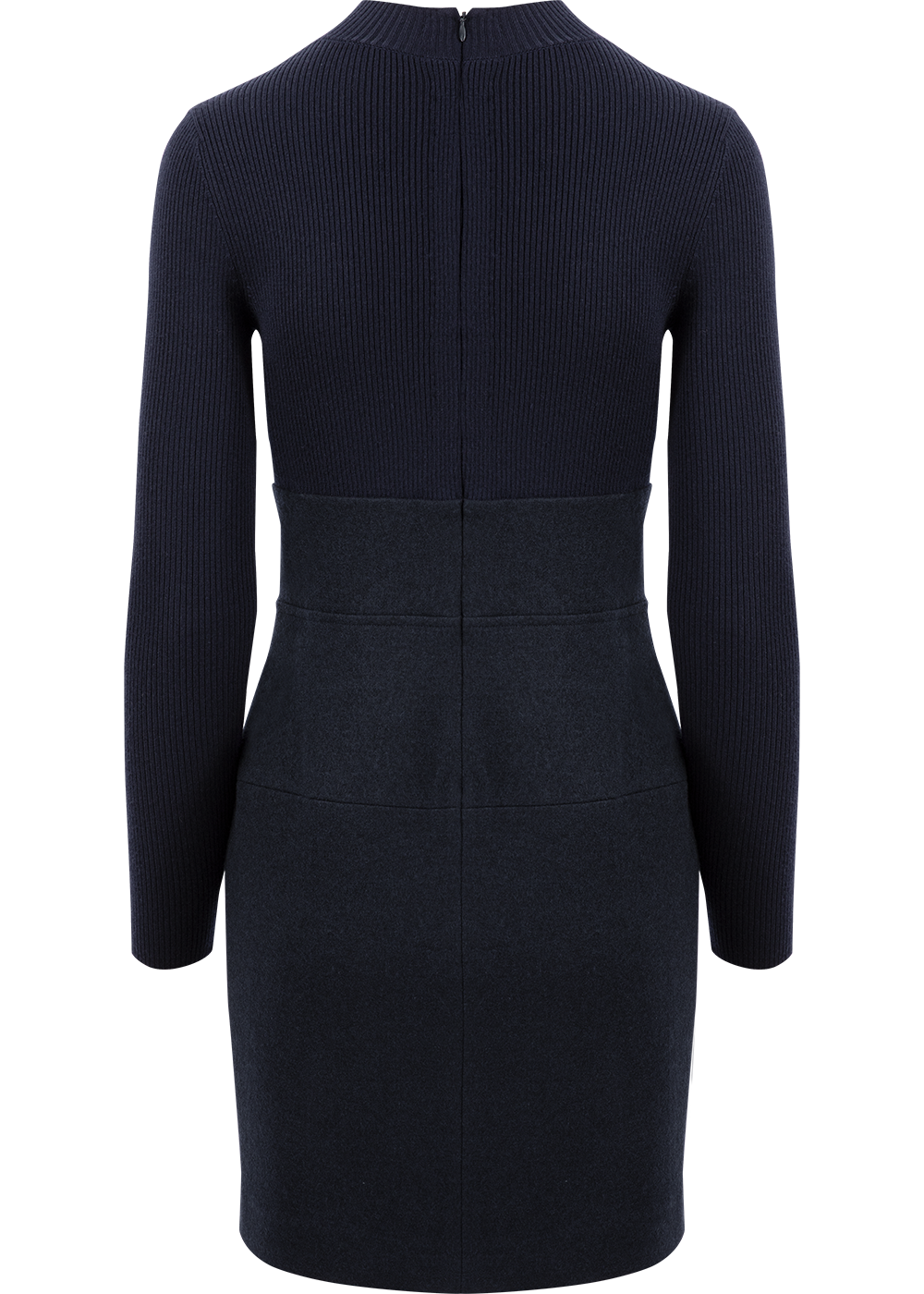SALAZIA Midnight Blue Wool Blend Mini Dresses