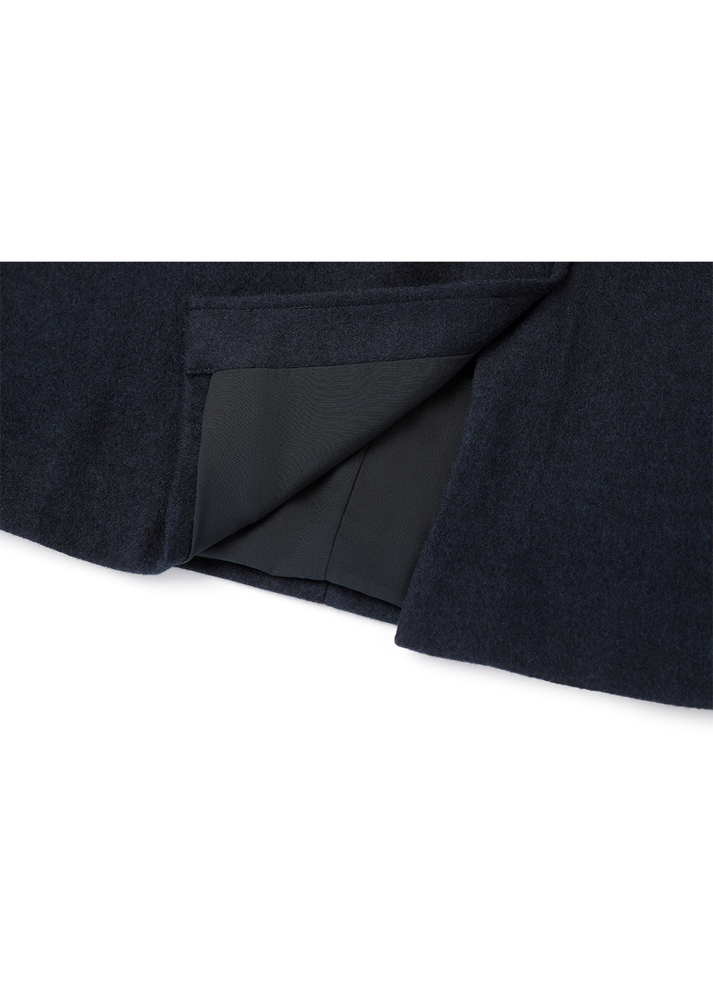SALAZIA Midnight Blue Wool Blend Mini Dresses
