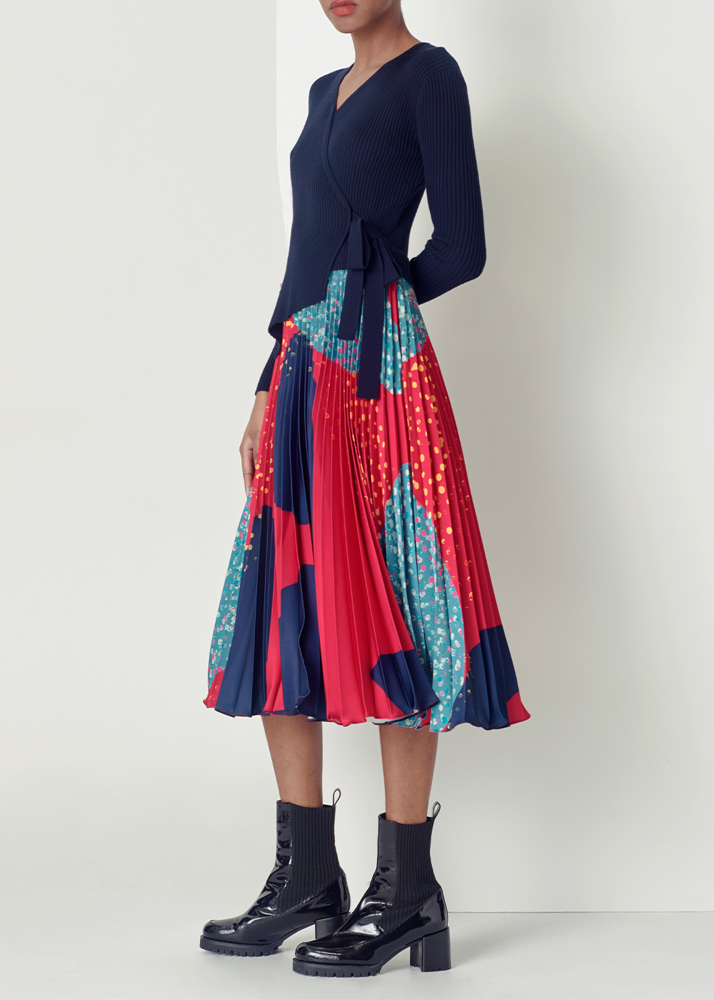 SALAZIA Colorful Dream Polka Dot Dresses