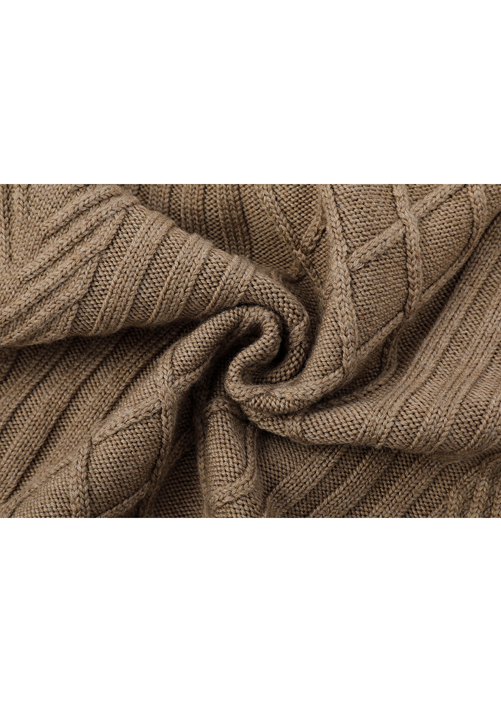 SALAZIA Light Camel Wool Blend Knit Dresses