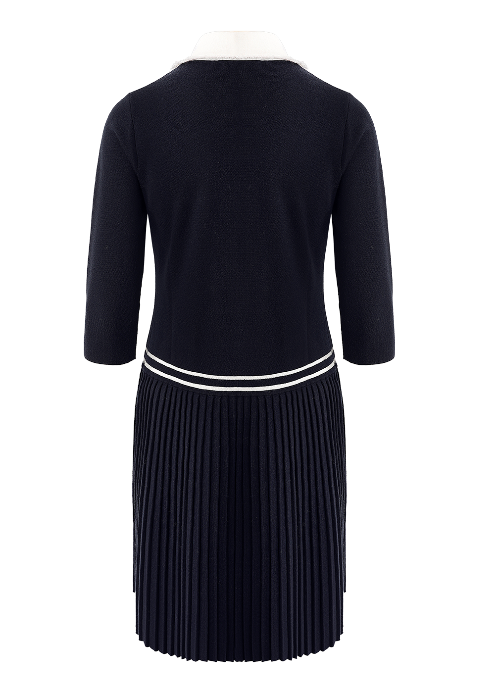 SALAZIA Deep Blue Knit Wool Dresses