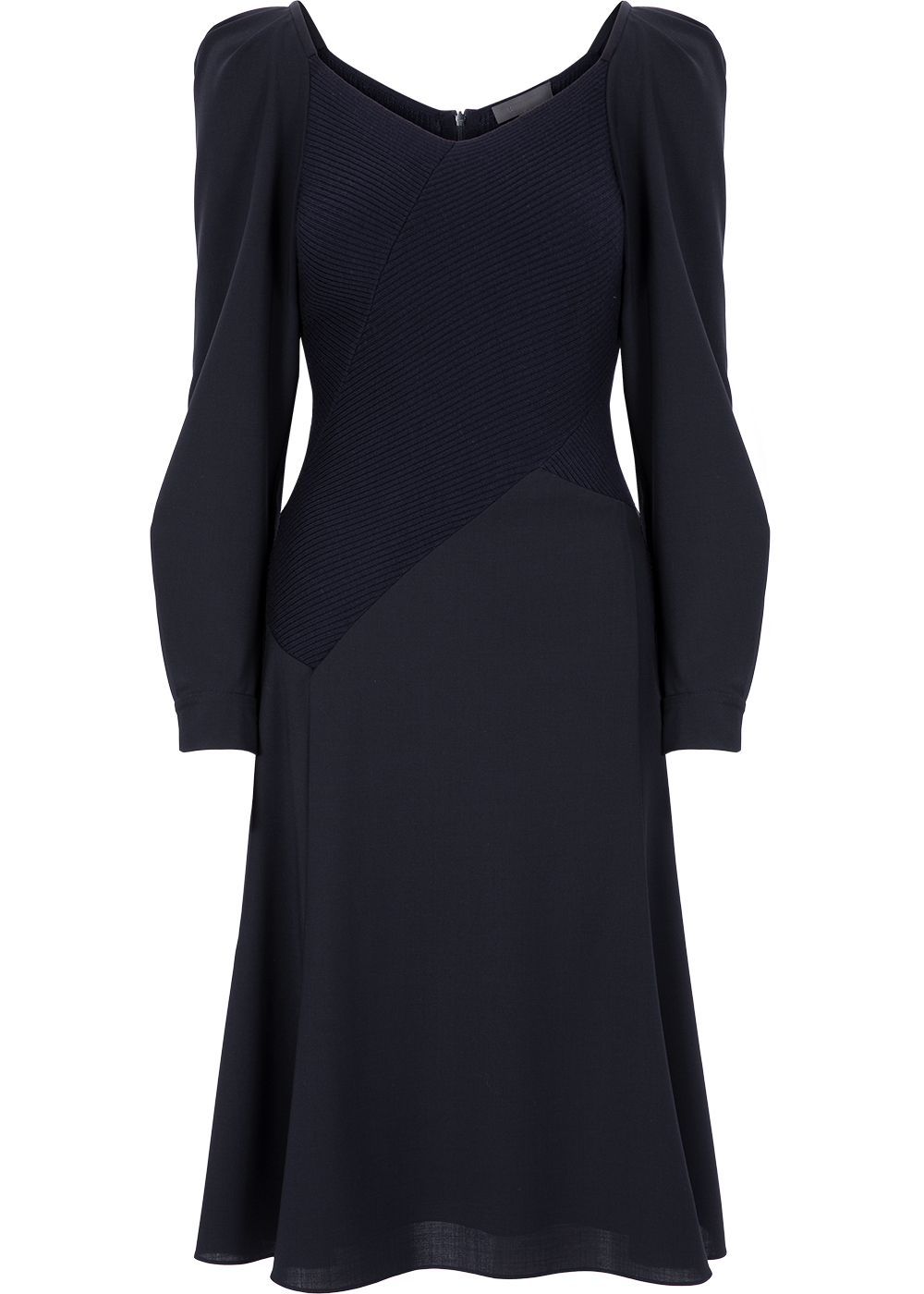 SALAZIA Midnight Blue Wool Blend Dresses