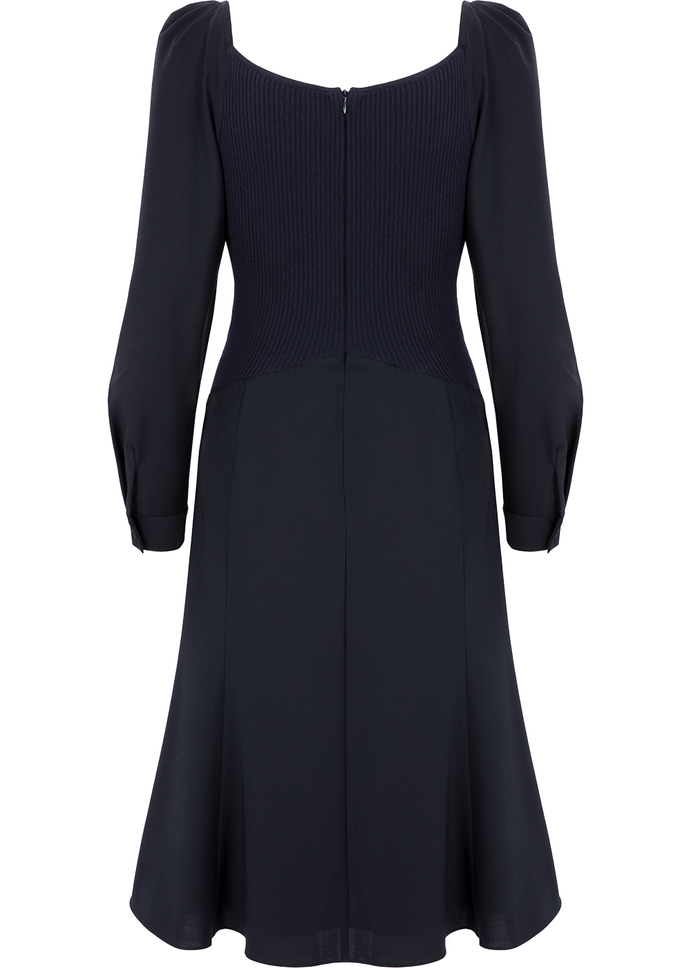 SALAZIA Midnight Blue Wool Blend Dresses