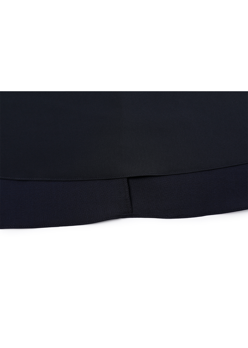 SALAZIA Midnight Blue Wool Blend Dresses