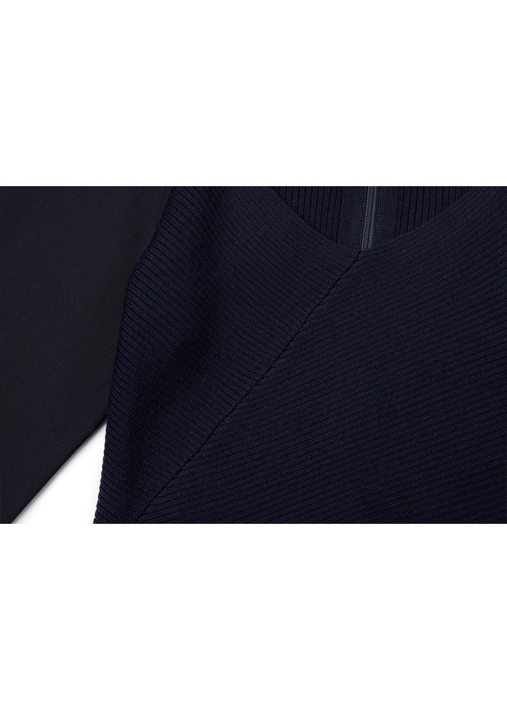 SALAZIA Midnight Blue Wool Blend Dresses