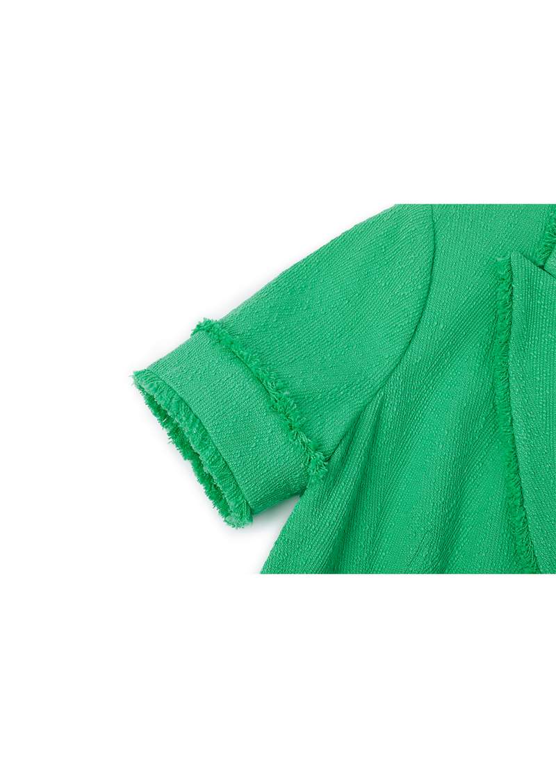 SALAZIA Vanilla Green Cotton-Blend Dresses