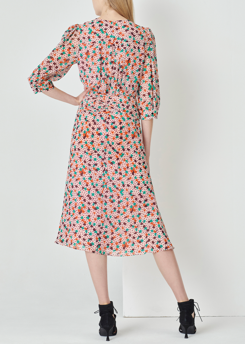 SALAZIA Pink Donut Print Dresses