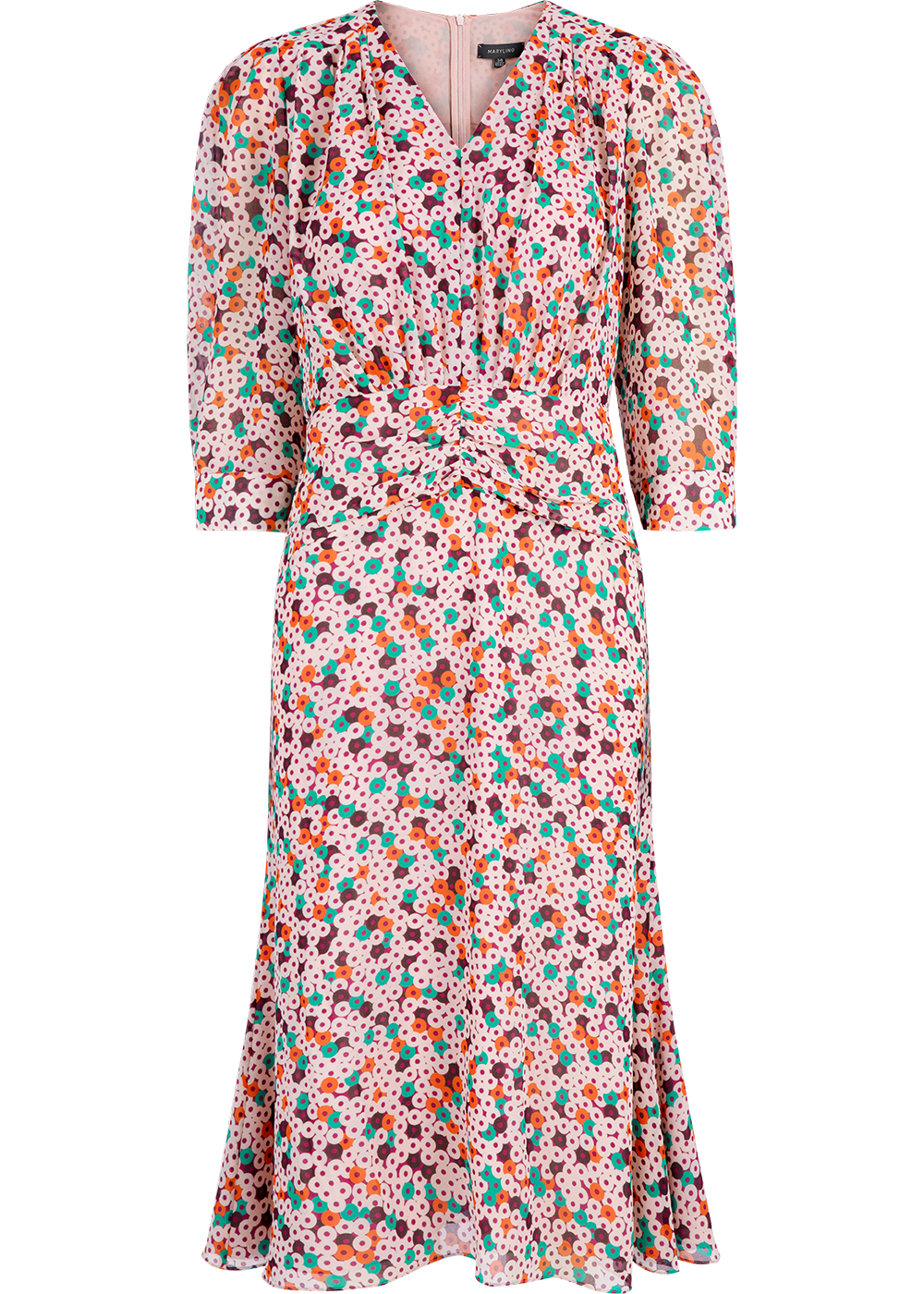 SALAZIA Pink Donut Print Dresses