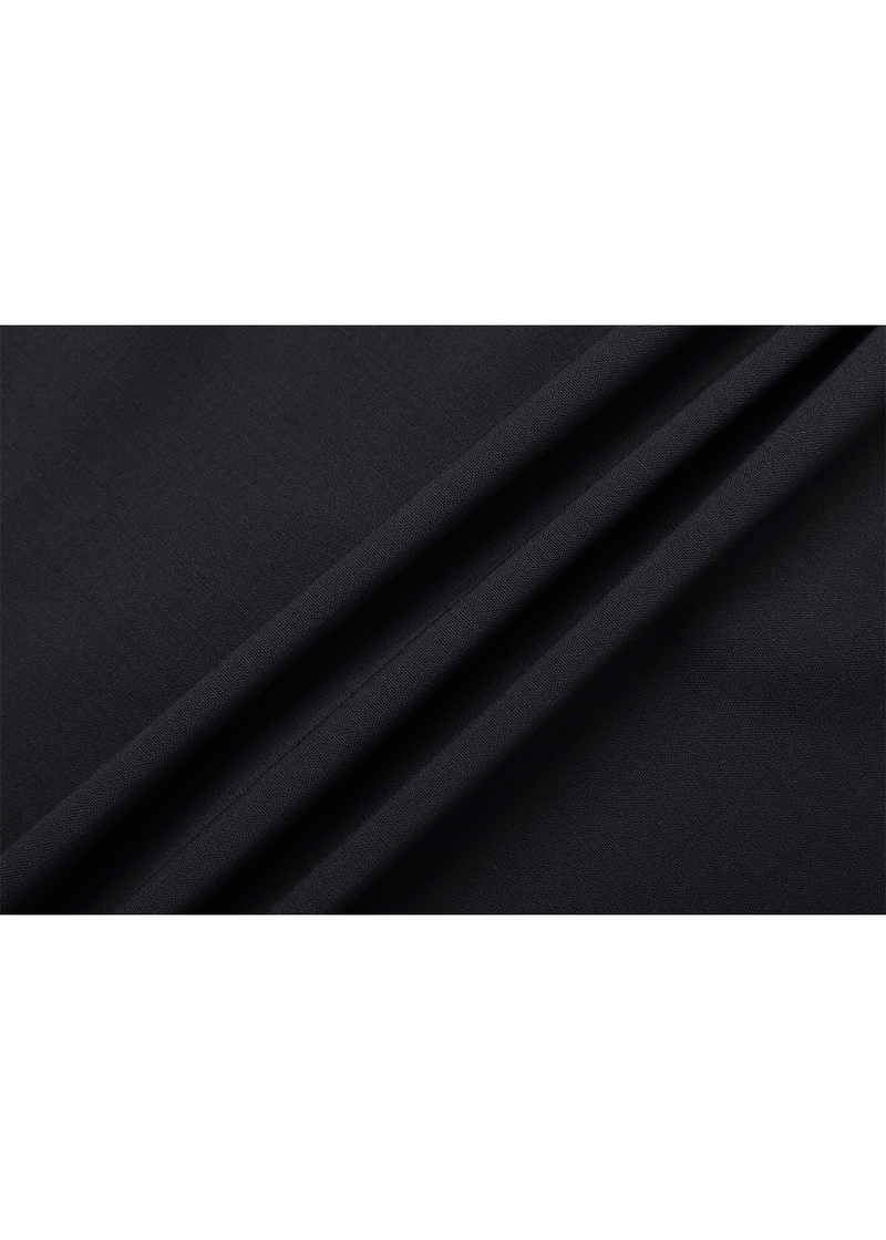 SALAZIA Black Wool Stretch Long-Sleeve Dresses
