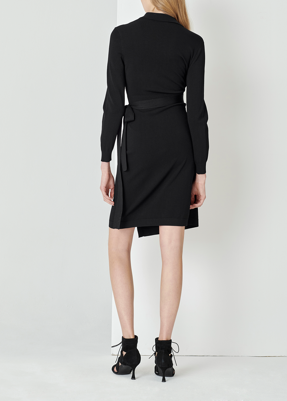 SALAZIA Black Viscose-Nylon Knit Dresses