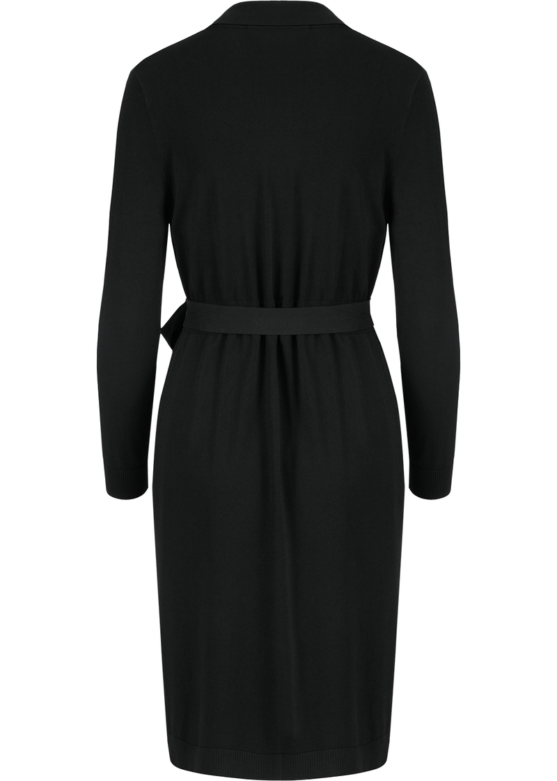 SALAZIA Black Viscose-Nylon Knit Dresses
